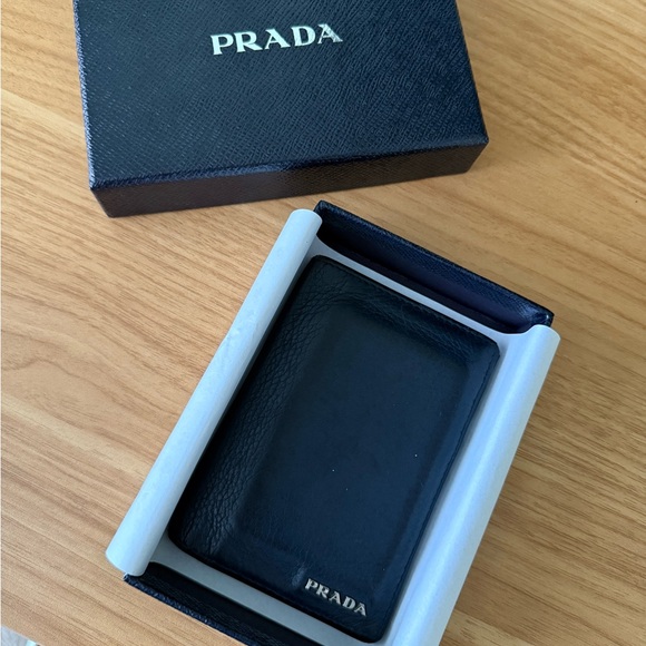 Prada Navy Blue Leather Wallet (USED)